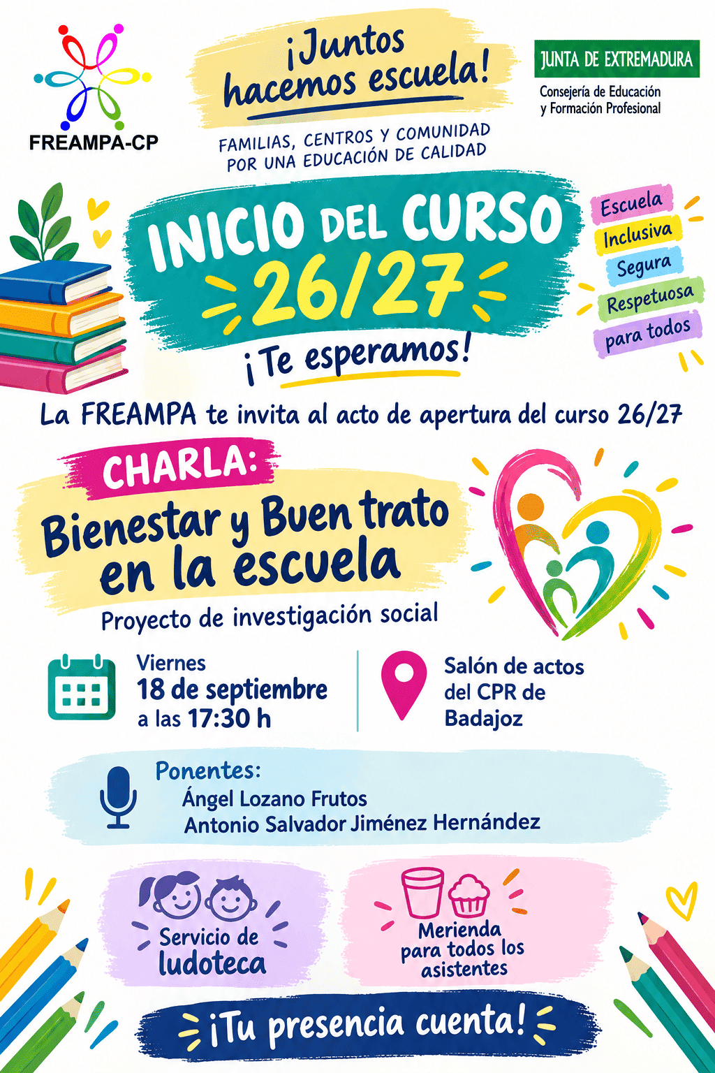 cartel charla apertura